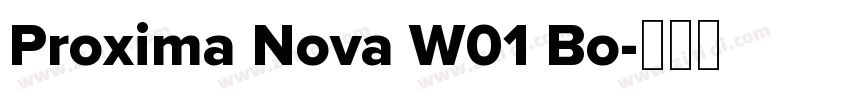 Proxima Nova W01 Bo字体转换